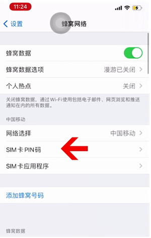 塔城苹果14维修网分享如何给iPhone14的SIM卡设置密码 