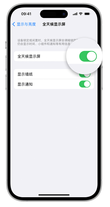 塔城苹果14维修店分享如何自定义 iPhone 14 Pro 常亮显示屏 